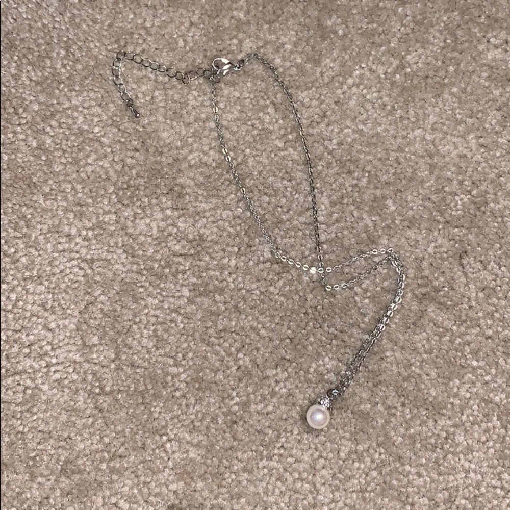 necklace with pearl on end